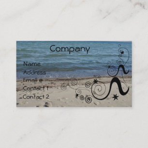 a day at the beach-Customise it Business Card