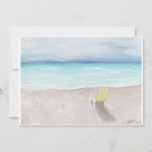 A Day at the Beach Holiday Card (Front)