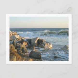 A day at the beach postcard