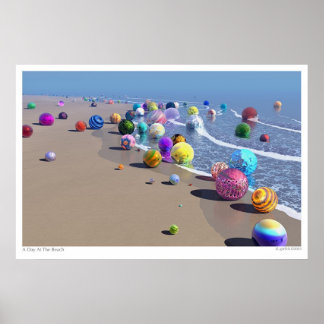 A Day At The Beach Poster
