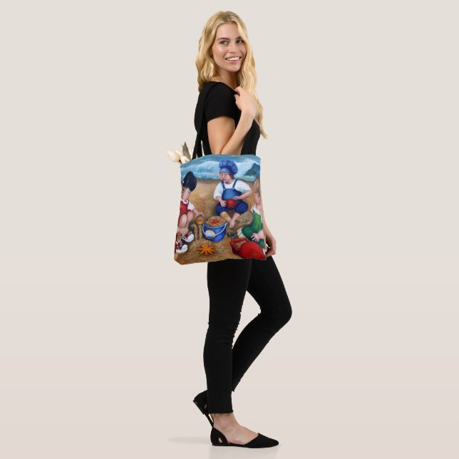 A Day At The Beach Tote Bag (On Model)