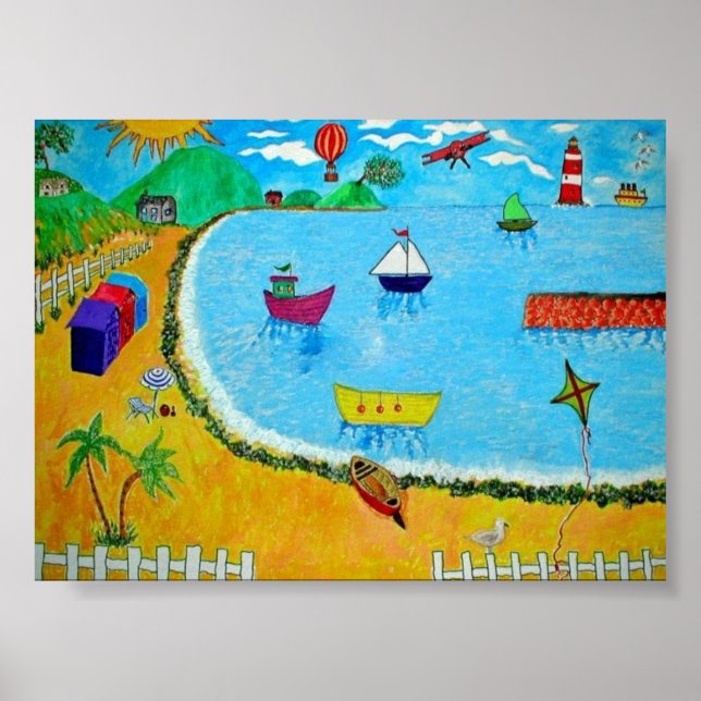 A Day At The Seaside Poster (Front)