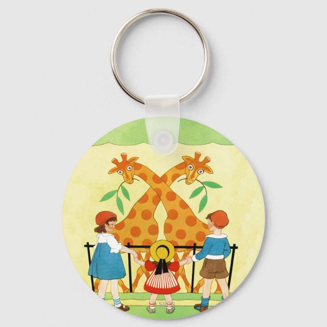 A Day At The Zoo Key Ring (Front)