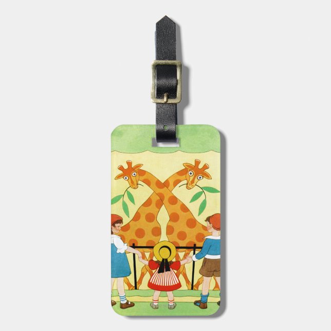A Day At The Zoo Luggage Tag (Front Vertical)