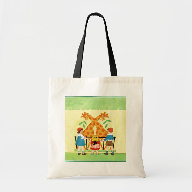 A Day At The Zoo Tote Bag (Front)