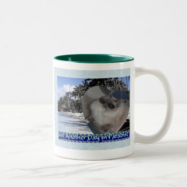 A Day in Paradise Two-Tone Coffee Mug (Right)