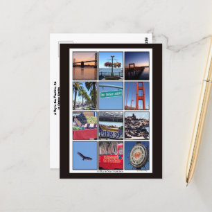 A Day in San Francisco Postcard