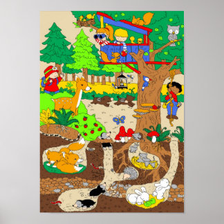 A day in the forrest poster