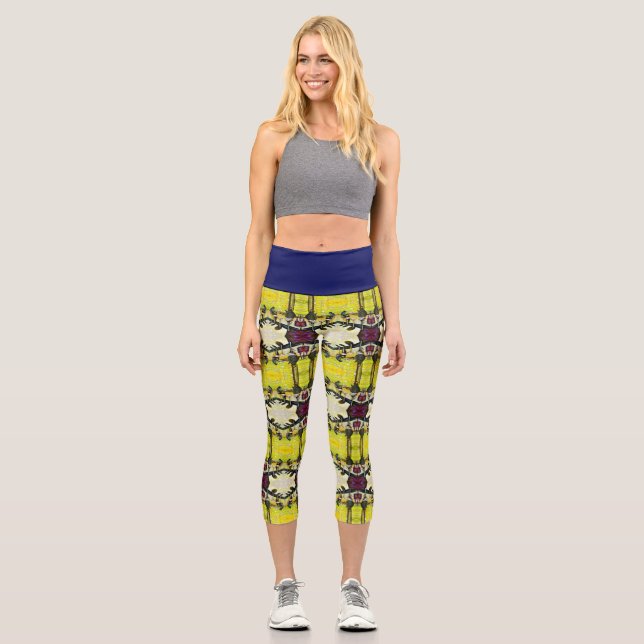 A Day Off from Crazy Capri Leggings (Front)