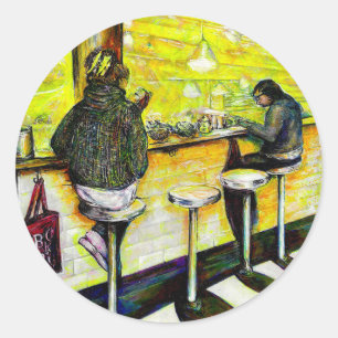 A Day Off from Crazy Classic Round Sticker