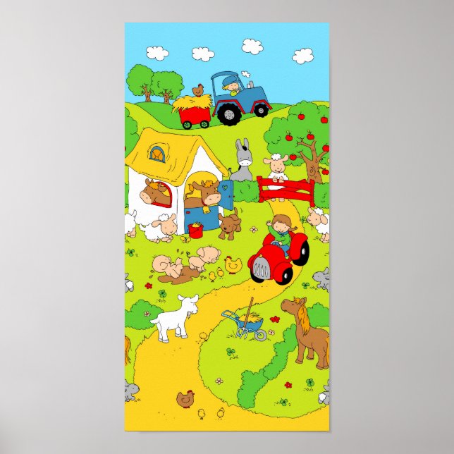 A Day on the Farm (panorama) Poster (Front)
