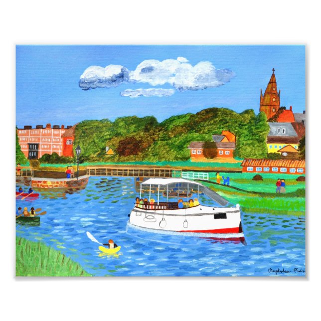 A Day on The River Photo Print (Front)