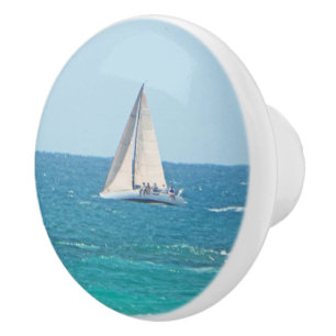 A DAY SPENT SAILING WITH FRIENDS CERAMIC KNOB