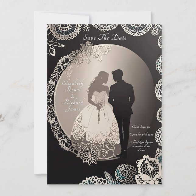 A Day to Remember Wedding Dress Invitation (Front)