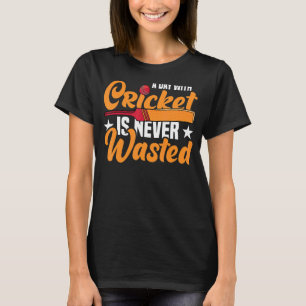 A Day With Crickets Cricket Sports Team Player Bat T-Shirt
