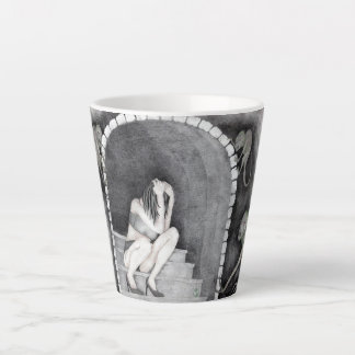 "A Day with Her Demons" Latte Mug
