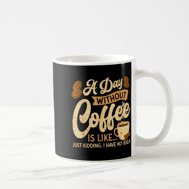 A Day Without Coffee Is Like - Coffee Lover Caffei Coffee Mug (Right)