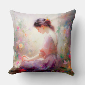 A Daydream of Flowers Cushion