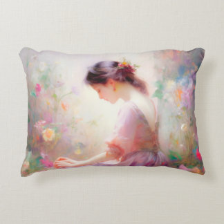 A Daydream of Flowers Decorative Cushion