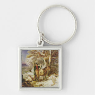 A Day's Sport, 1826 (oil on canvas) Key Ring