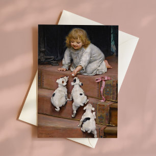 A Dead Heat   Arthur John Elsley Card