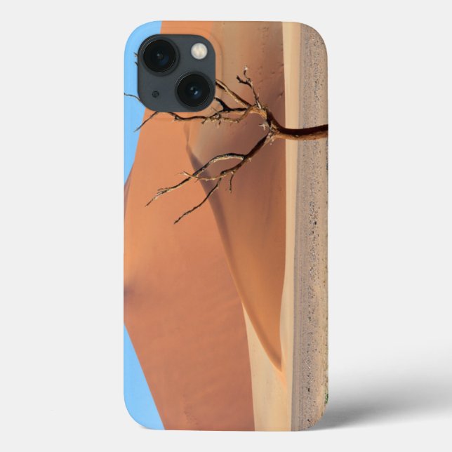 A dead tree on a desert plain with dunes Case-Mate iPhone case (Back)