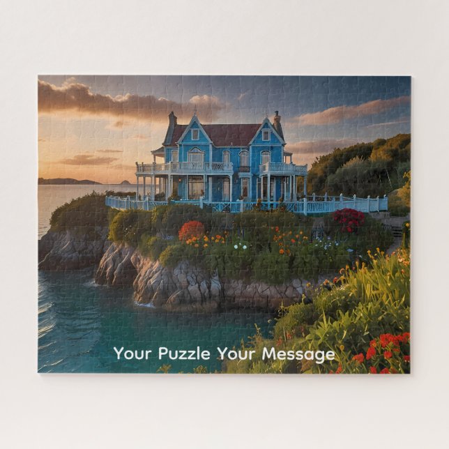 A decrepit abandoned  house watercolour artwork jigsaw puzzle (Horizontal)