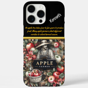 A Dedicated Apple Farmer Tending to Autumn Harvest iPhone 16 Pro Max Case