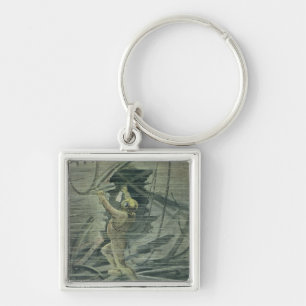 A Deep Sea Diver Looking at the Wrecks Key Ring