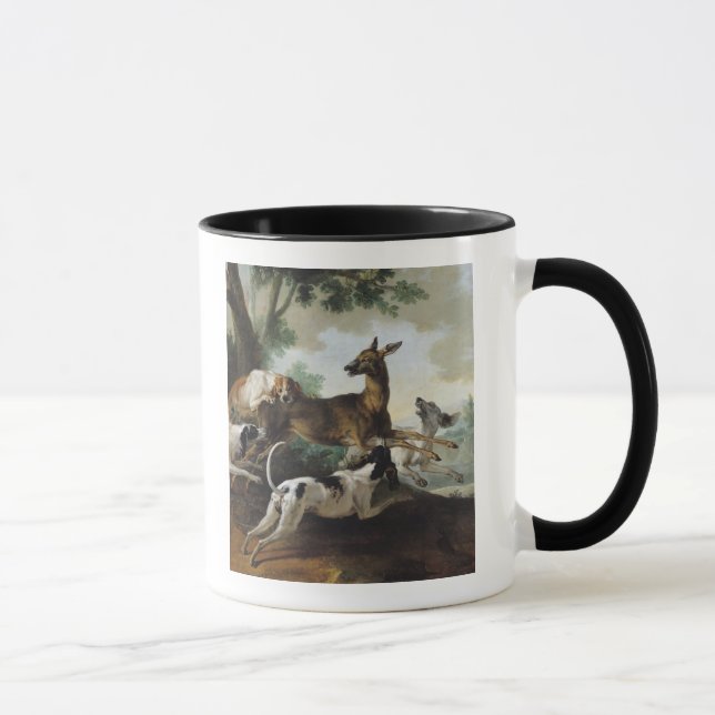 A Deer Chased by Dogs, 1725 Mug (Right)