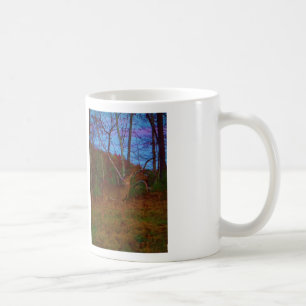 A Deer: Gold Red Green and Blue Coffee Mug