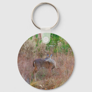 A Deer in the Tall Grass Key Ring