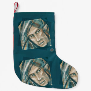 A Defiant Green Elf Small Christmas Stocking