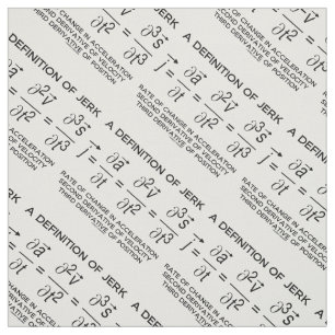 A Definition Of Jerk Physics Equation Geek Humour Fabric