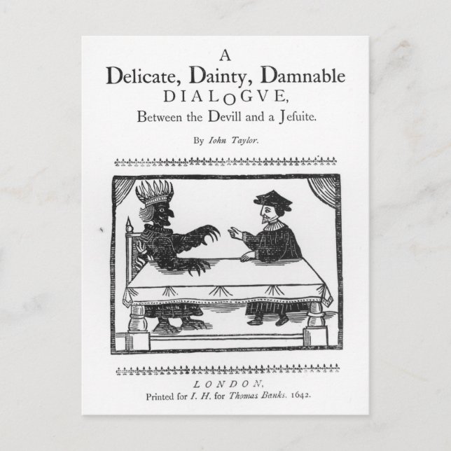 A Delicate Dainty Damnable Dialogue Postcard (Front)