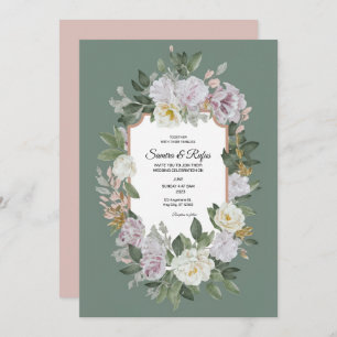 A delicate traditional Wedding invitation