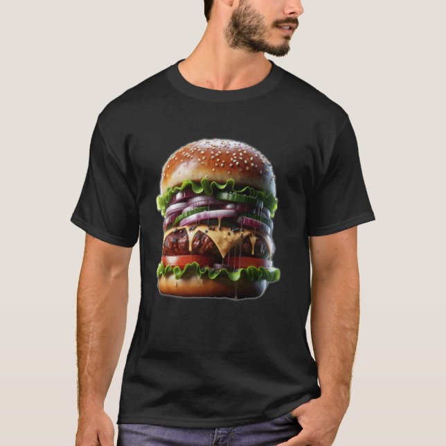 A delicious burger T-Shirt (Front)