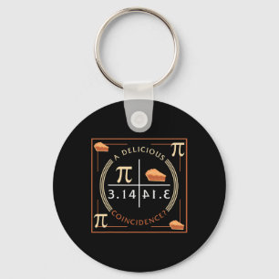 A Delicious Coincidence Pi Day 3.14 Math Key Ring
