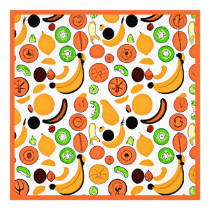 A Delicious Fruits Pattern Design Photo Print