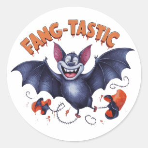 A delightfully spooky Halloween Classic Round Sticker