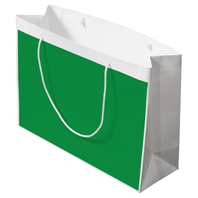 A dense, lush forest filled with vibrant green tre large gift bag (Back Angled)