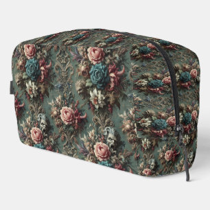 A Deranged Dirge – Gothic Floral Design Dopp Kit