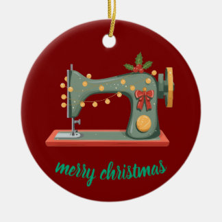 a design for sewers ceramic ornament