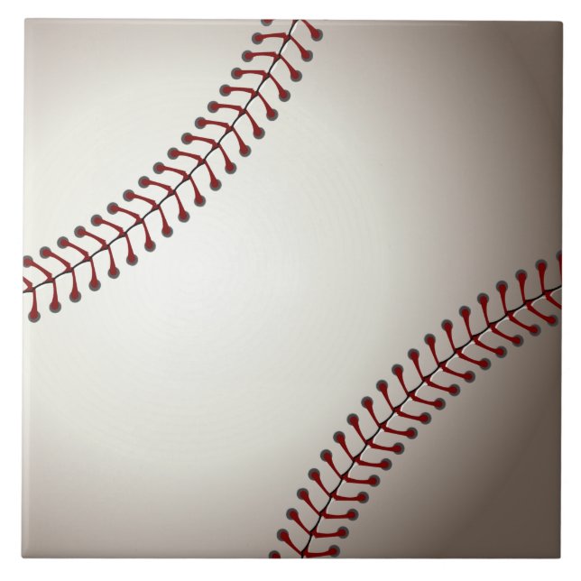 A Design of a Base or Soft Ball Ceramic Tile (Front)