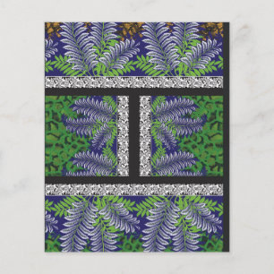 a design of a green and yellow pattern flyer