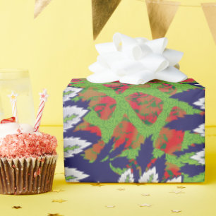a design of a green and yellow pattern wrapping paper