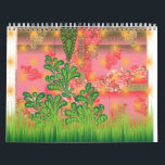 a design of a mirror and some plants calendar<br><div class="desc">The design features a detailed textile design, likely intended for the upper part of a garment. Here’s a closer look: • Central Motif: The main design element is an ornamental paisley or teardrop shape, which is richly detailed and flanked by symmetrical floral patterns on both sides. • Background: The background...</div>