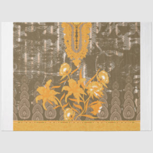 a design of a painting with yellow flowers on it tissue paper