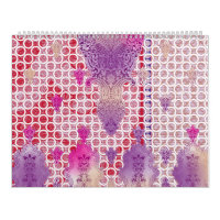a design of a purple background with dots