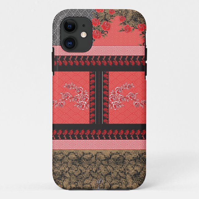 a design of a red and black wallpaper Case-Mate iPhone case (Back)